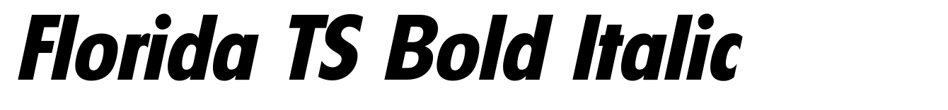 Florida TS Bold Italic